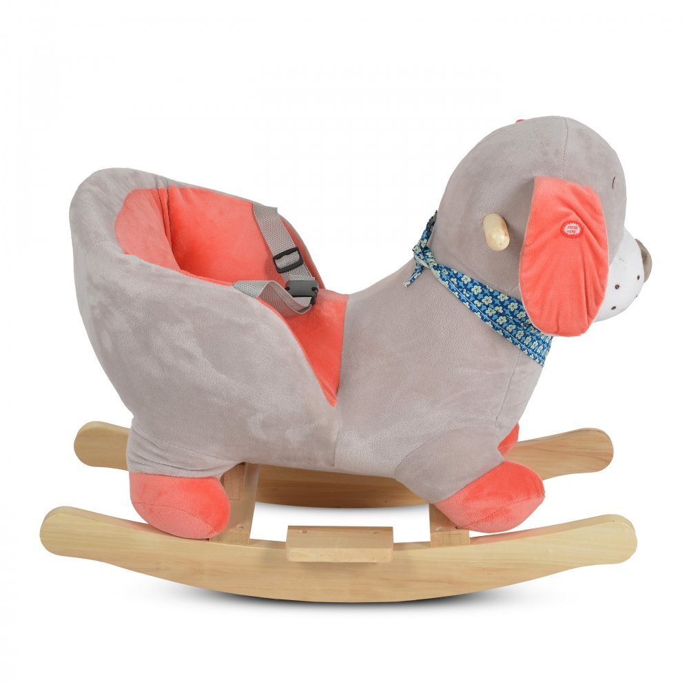 MONI Balansoar din plus Ollie cu scaunel si spatar centura de siguranta functii muzicale greutate admisa 30 kg dimensiune 60x33x49 cm