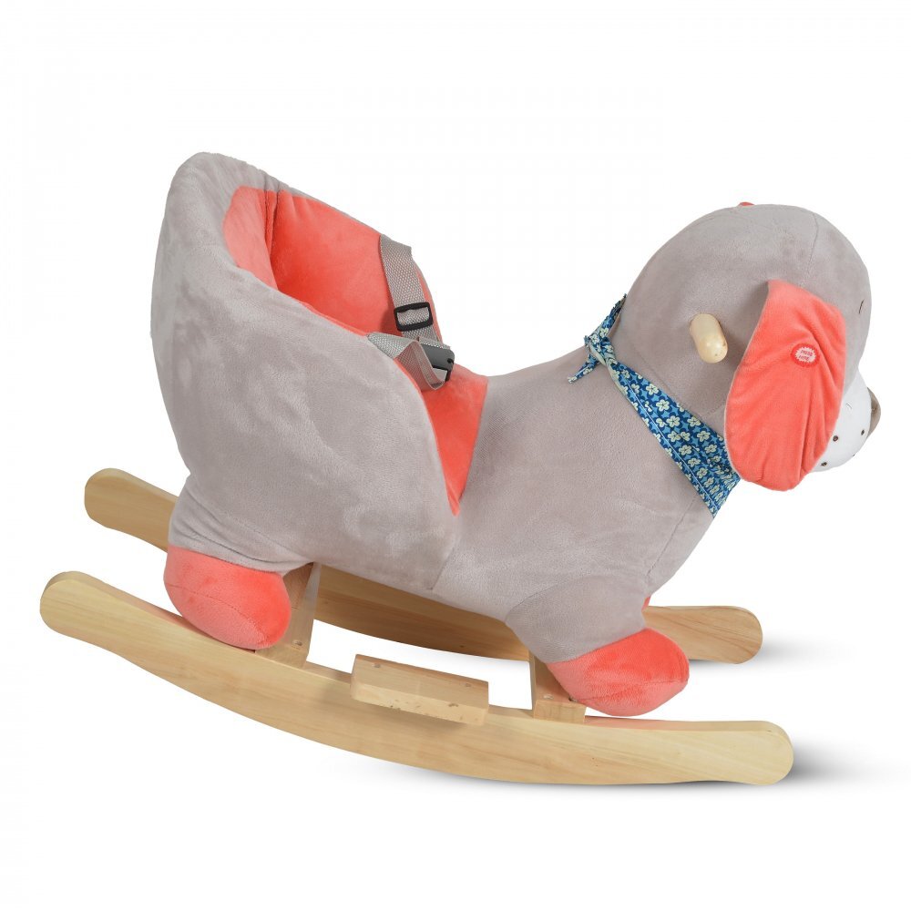 MONI Balansoar din plus Ollie cu scaunel si spatar centura de siguranta functii muzicale greutate admisa 30 kg dimensiune 60x33x49 cm