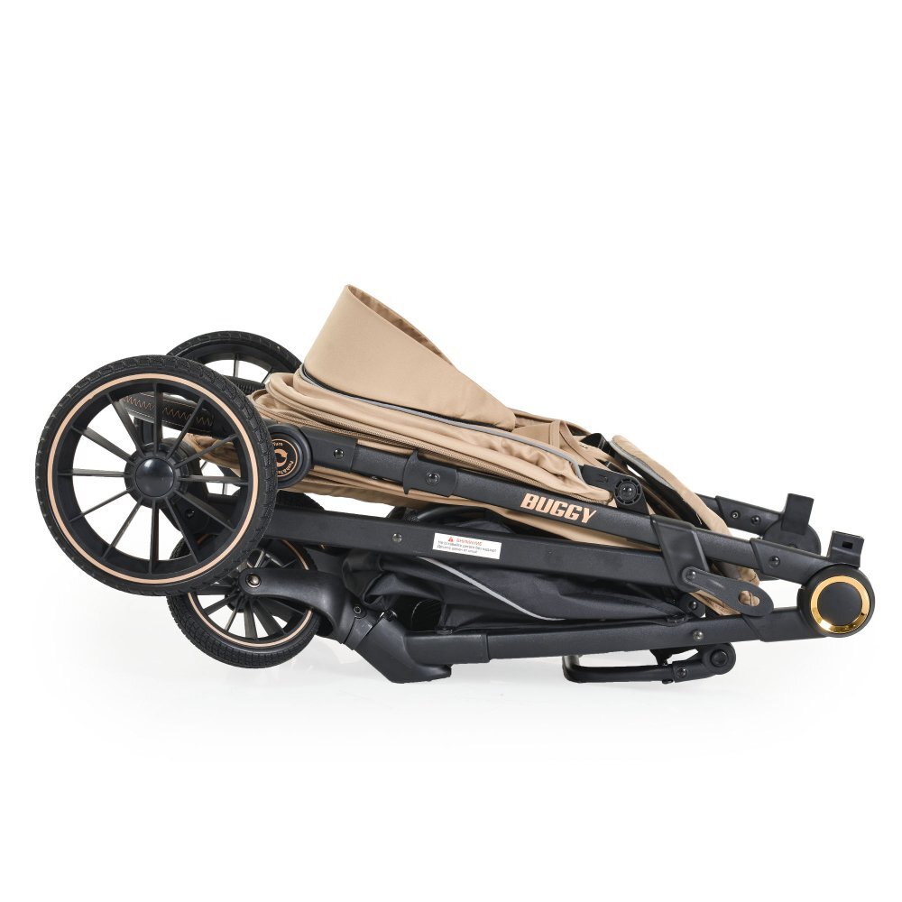 MONI Carucior 0-22 kg cu cadru din aluminiu si spatar reglabil Buggy Bej
