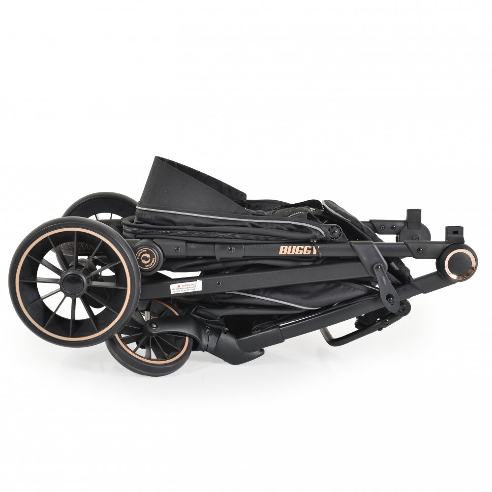 MONI Carucior 0-22 kg cu cadru din aluminiu si spatar reglabil Buggy Black
