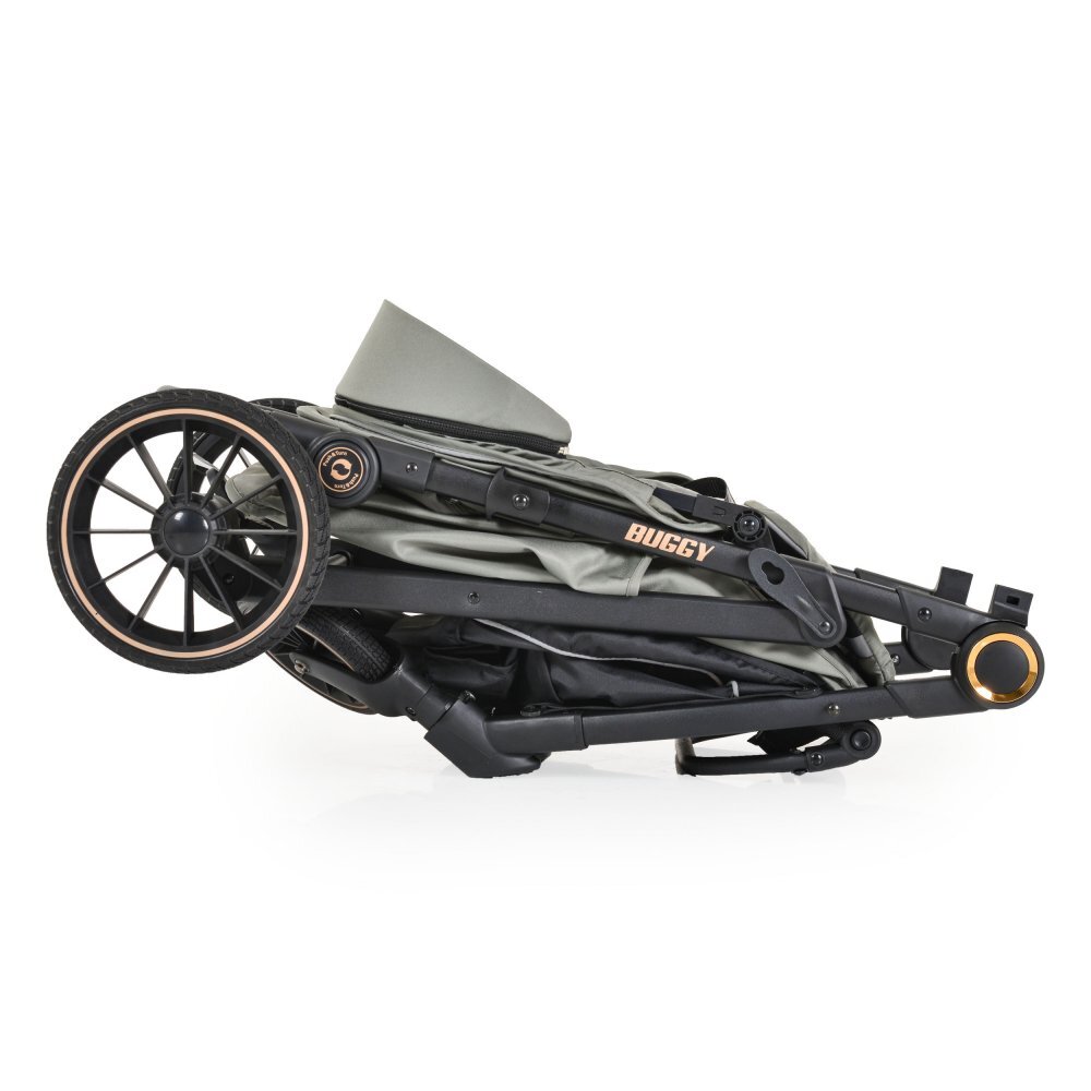 MONI Carucior 0-22 kg cu cadru din aluminiu si spatar reglabil Buggy Green