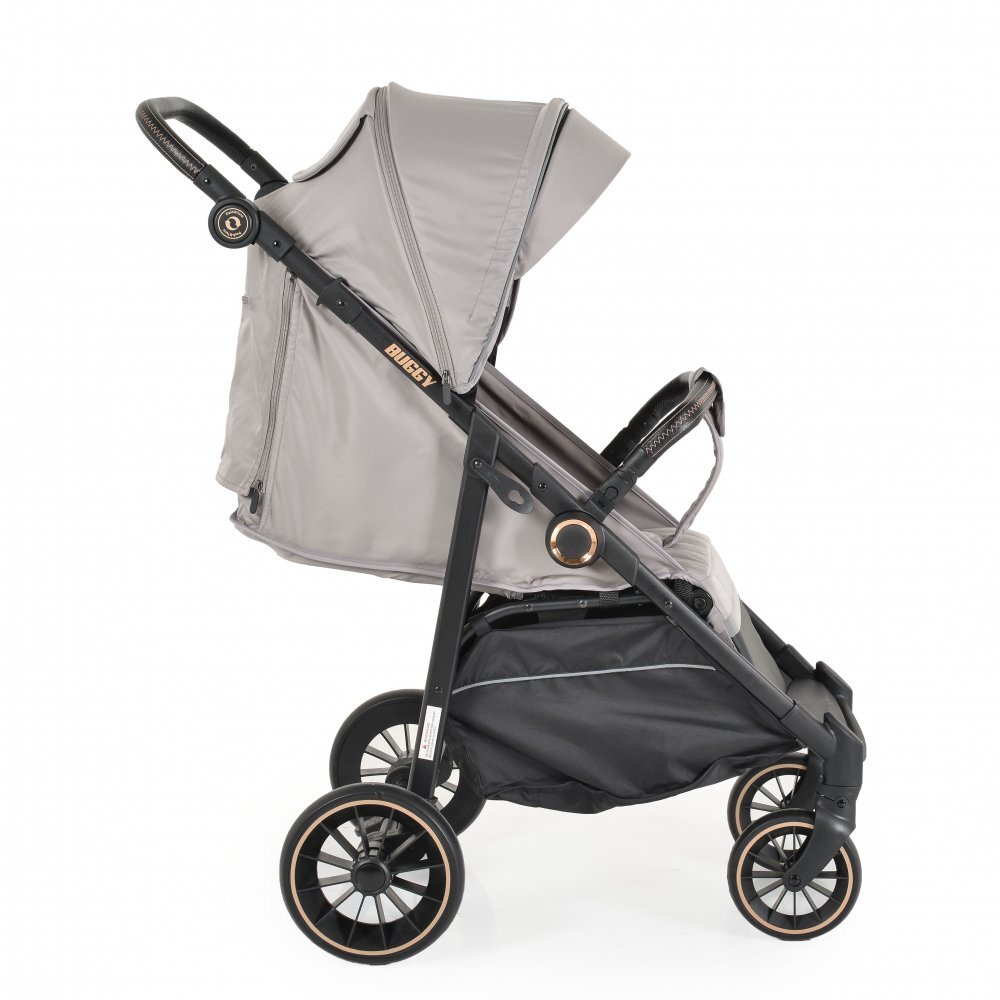 MONI Carucior 0-22 kg cu cadru din aluminiu si spatar reglabil Buggy Grey