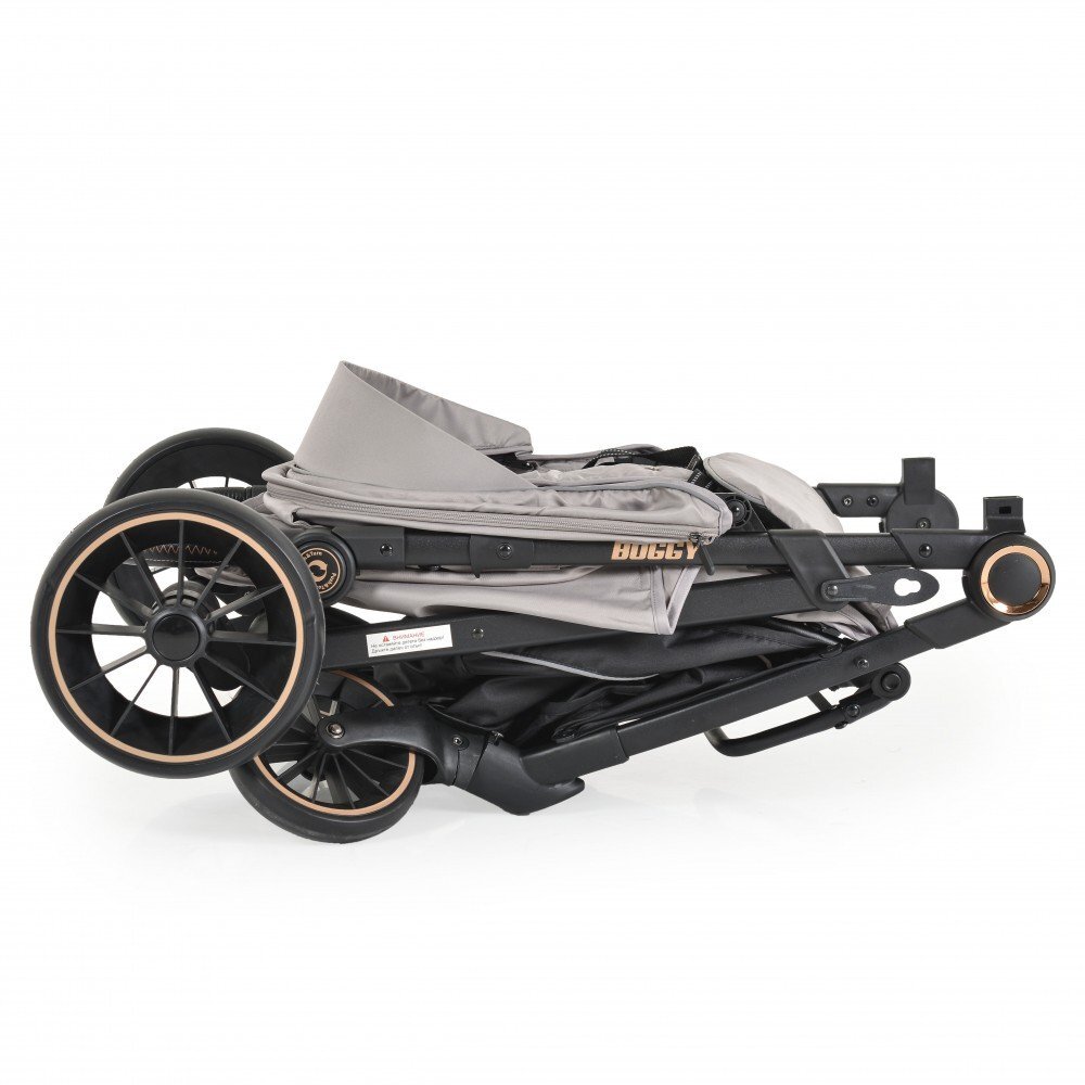 MONI Carucior 0-22 kg cu cadru din aluminiu si spatar reglabil Buggy Grey