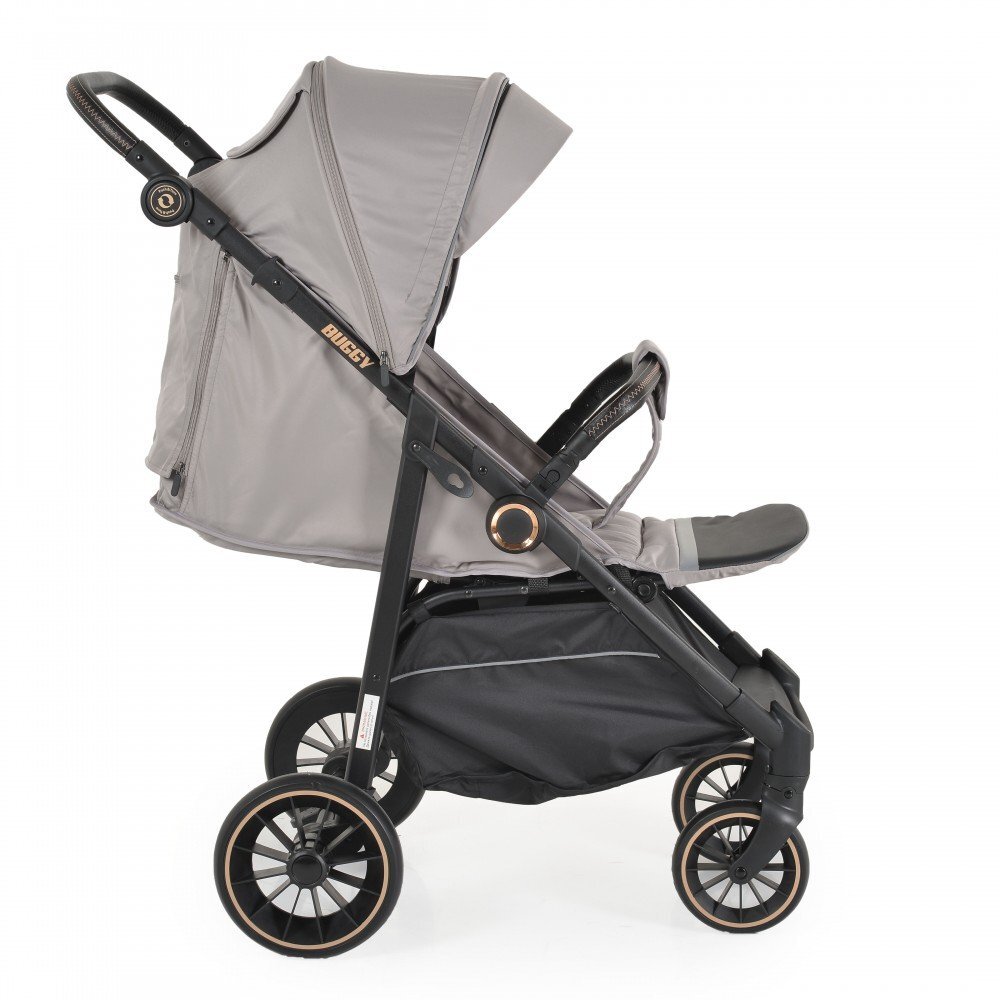 MONI Carucior 0-22 kg cu cadru din aluminiu si spatar reglabil Buggy Grey