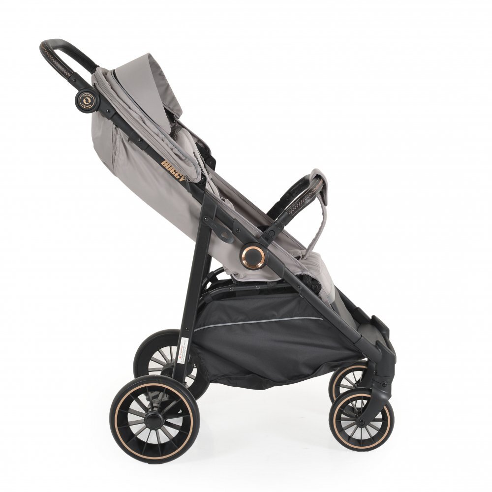 MONI Carucior 0-22 kg cu cadru din aluminiu si spatar reglabil Buggy Grey