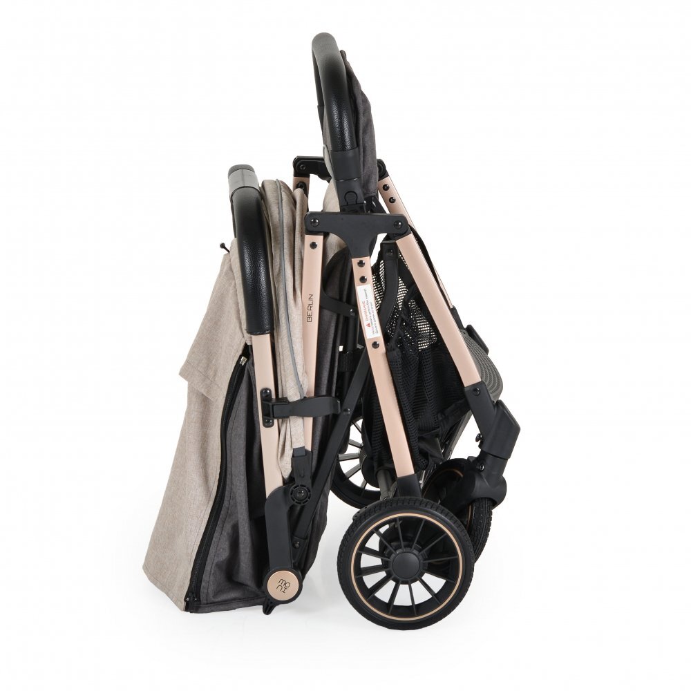 MONI Carucior sport de la nastere 0-22kg cu pliere automata Berlin Beige