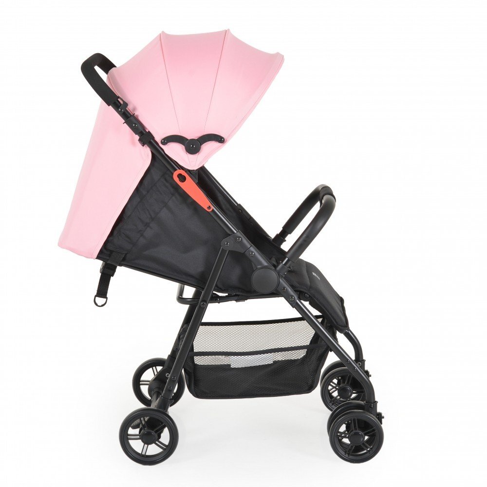 MONI Carucior sport pentru copii Capri Pink Spatar reglabil cu pozitie de somn Suport pentru picioare reglabil Centura de siguranta Roti spate cu frana Copertina reglabila Recomandat de la 6luni