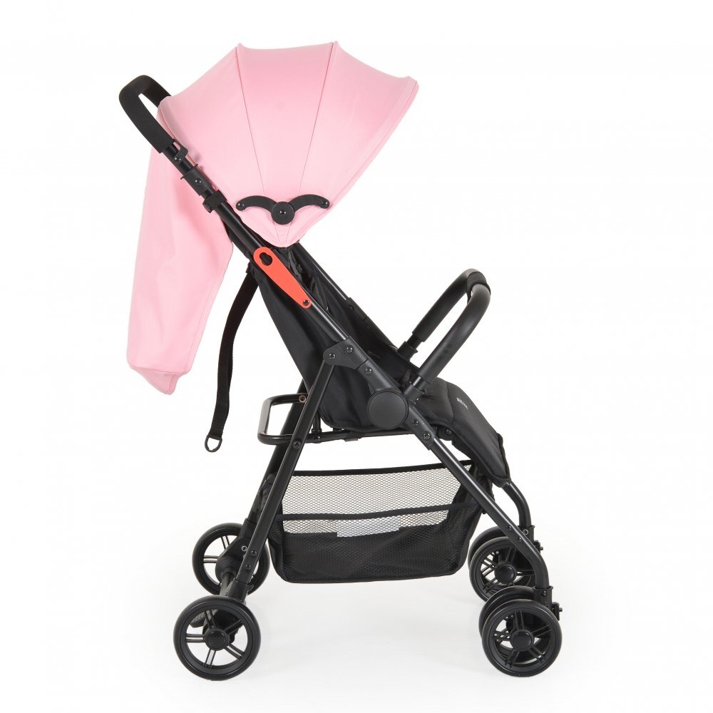 MONI Carucior sport pentru copii Capri Pink Spatar reglabil cu pozitie de somn Suport pentru picioare reglabil Centura de siguranta Roti spate cu frana Copertina reglabila Recomandat de la 6luni