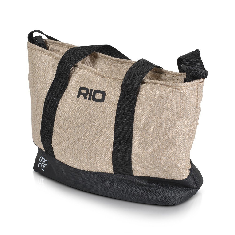 MONI Carucior transformabil 2in1 Rio Khaki pana la 22 kgcadru din aluminiuspatar reglabilscaun reversibilroti din spuma EVA pivotante cu amortizor si rulmentbaldachinhusa picioaregeantaplasa insectesuport pahar