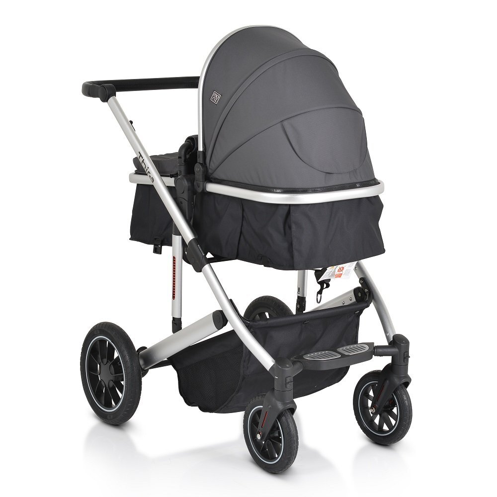 MONI Carucior transformabil 2in1 Thira Grey cu cadru din aluminiuGreutate admisa 22 kgCapotina reglabilaManer reglabil din piele ecologicaBara de protectie detasabilaCentura de sigurantaHusa picioare si Geanta incluse