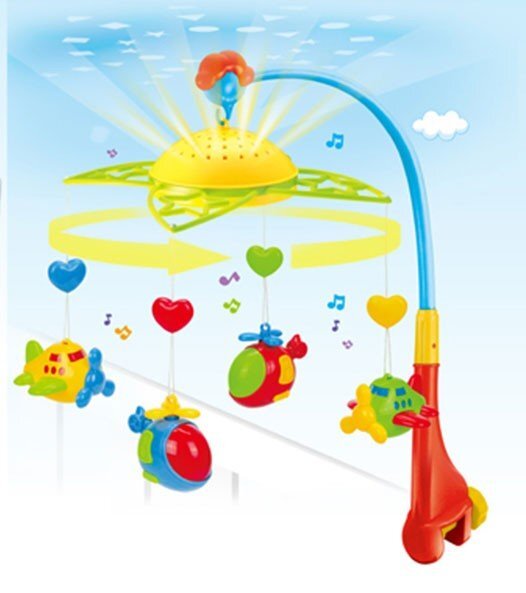 MONI Carusel muzical universal cu lumini Fairyland Plane