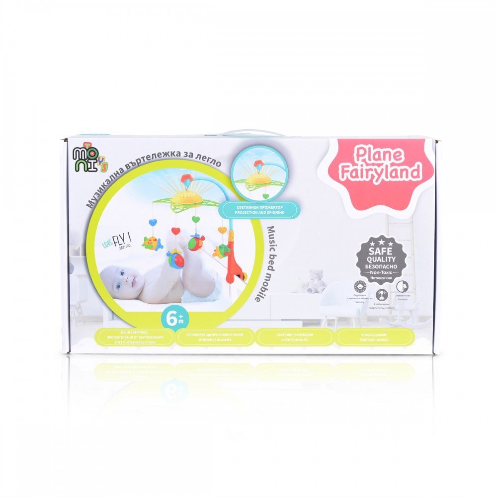 MONI Carusel muzical universal cu lumini Fairyland Plane