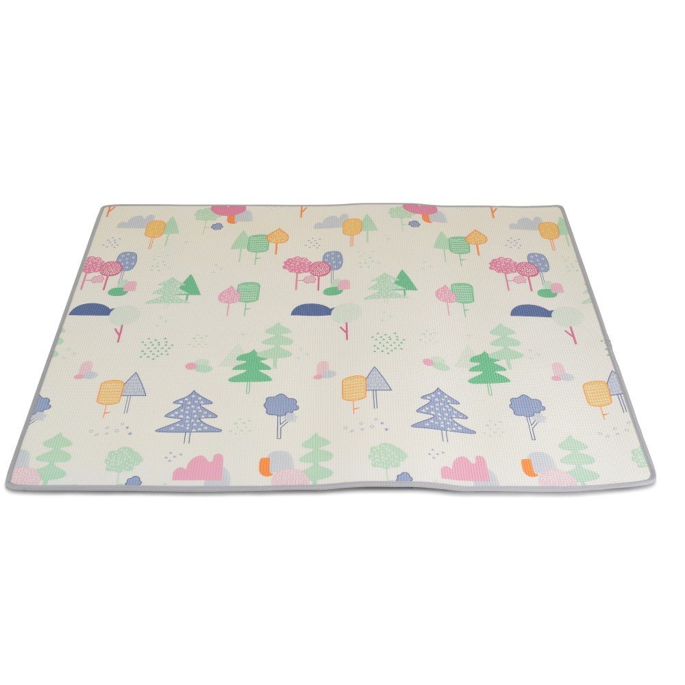 MONI Covor din spuma XPE pentru camera copii XXL 180x200cm Forest rulabil usor de transportat antiderapant