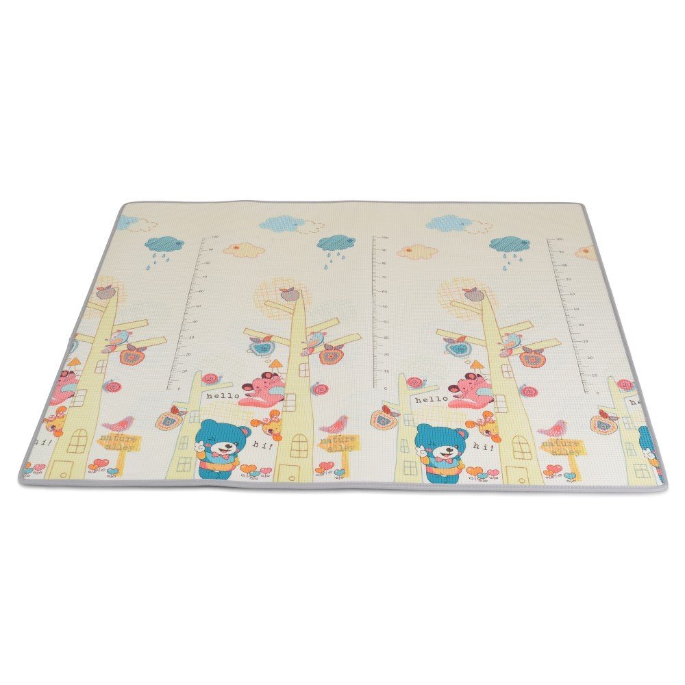 MONI Covor din spuma XPE pentru camera copii XXL 180x200cm Forest rulabil usor de transportat antiderapant