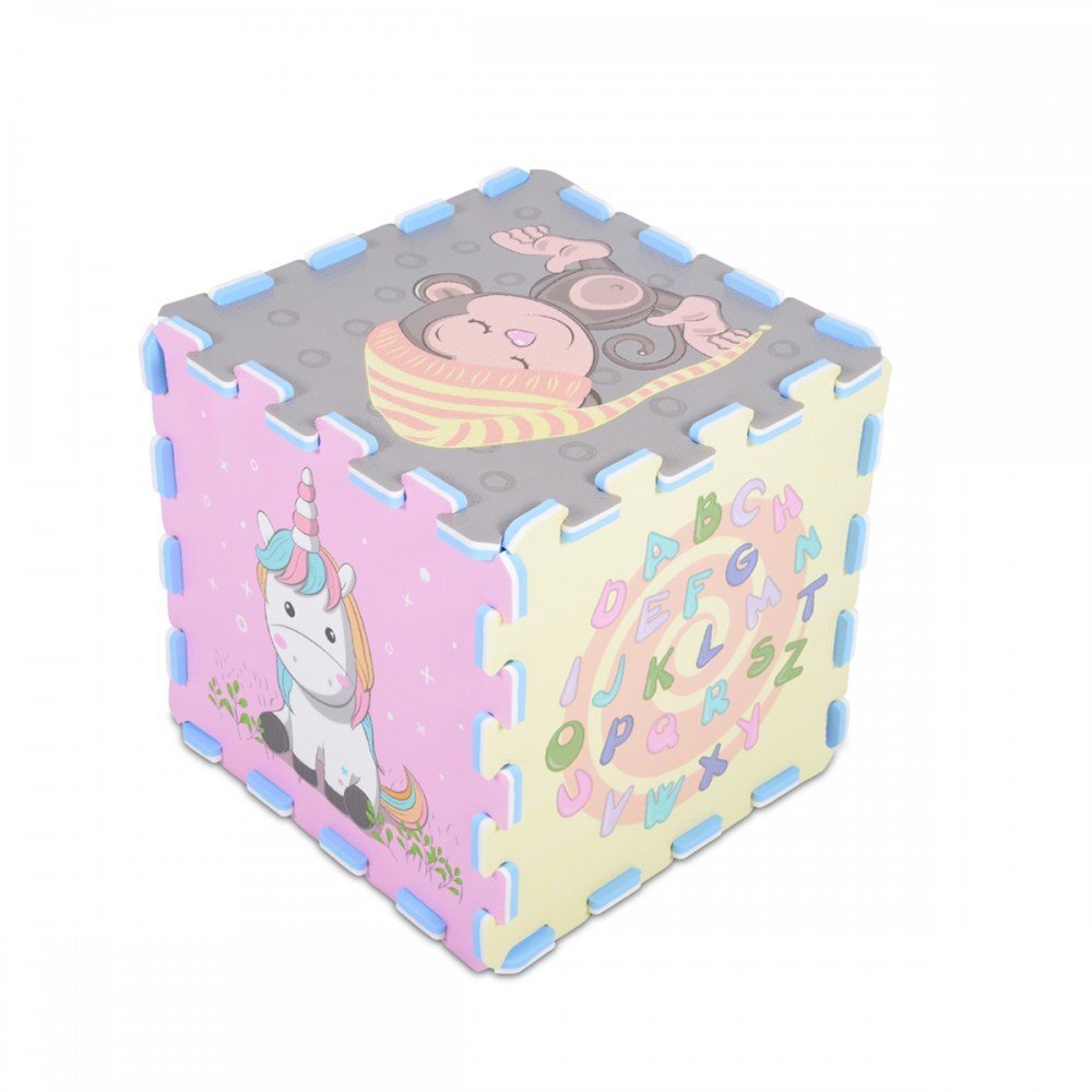 MONI Covoras puzzle cu 9 piese din spuma Education and Animals