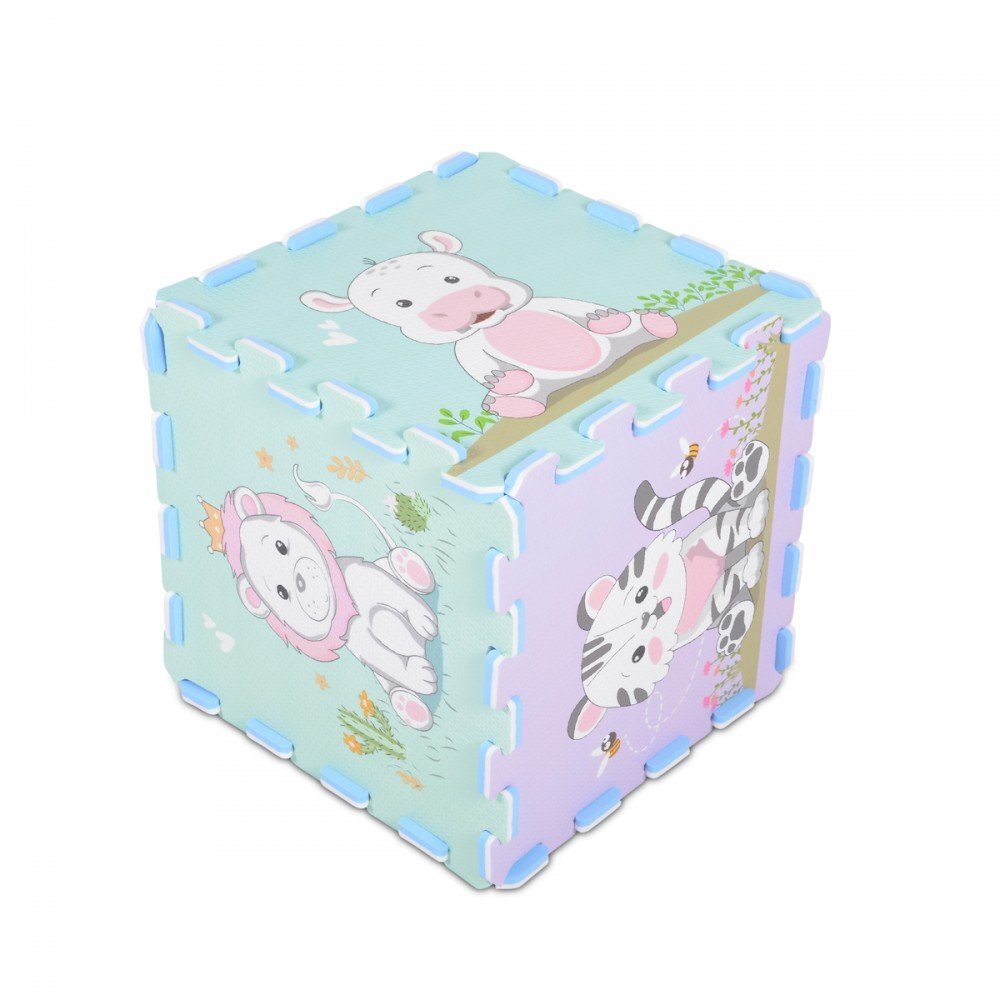 MONI Covoras puzzle cu 9 piese din spuma Education and Animals
