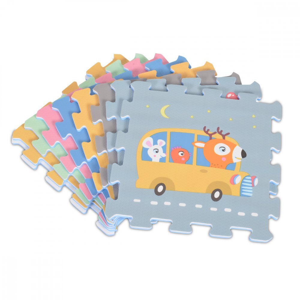 MONI Covoras puzzle cu 9 piese din spuma Transport
