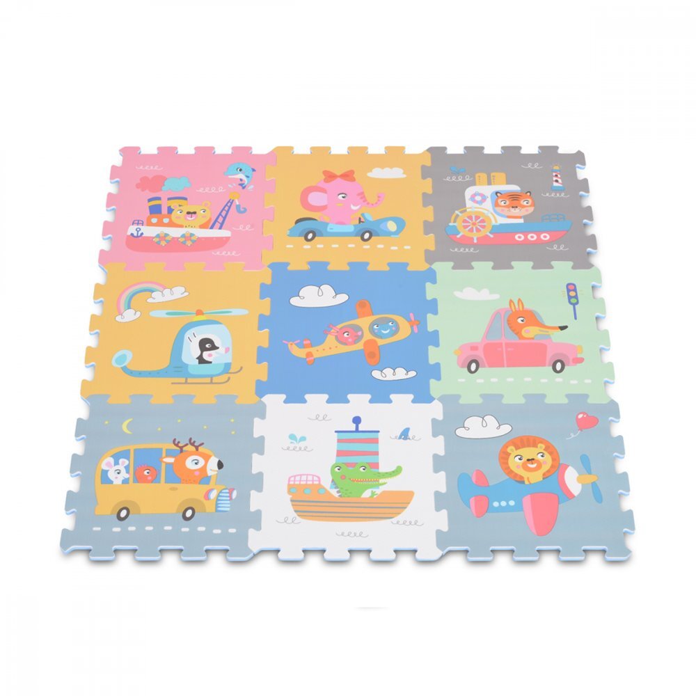 MONI Covoras puzzle cu 9 piese din spuma Transport
