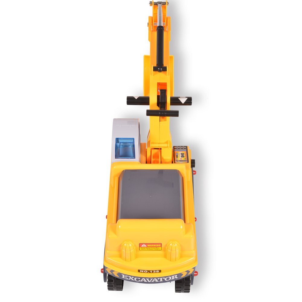 MONI Excavator copii fara pedale Powerful cu sezut rotativ volan cu claxon si cupa mobila