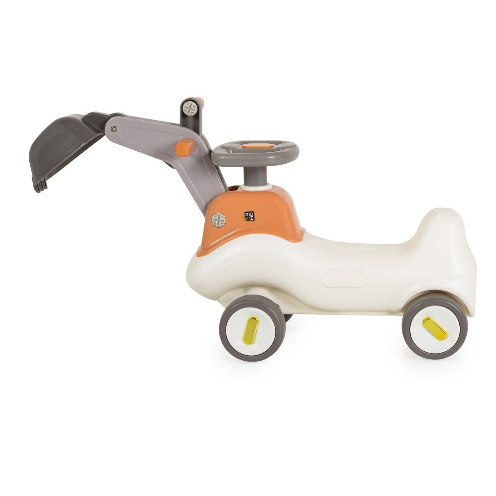 MONI Excavator Ride On fara pedale Bumpy 3in1 cu cupa mobilaVolan Functie balansoar cu baza detasabila Greutate maxim suportata 25 kg Dimensiune 70x30x53 cm