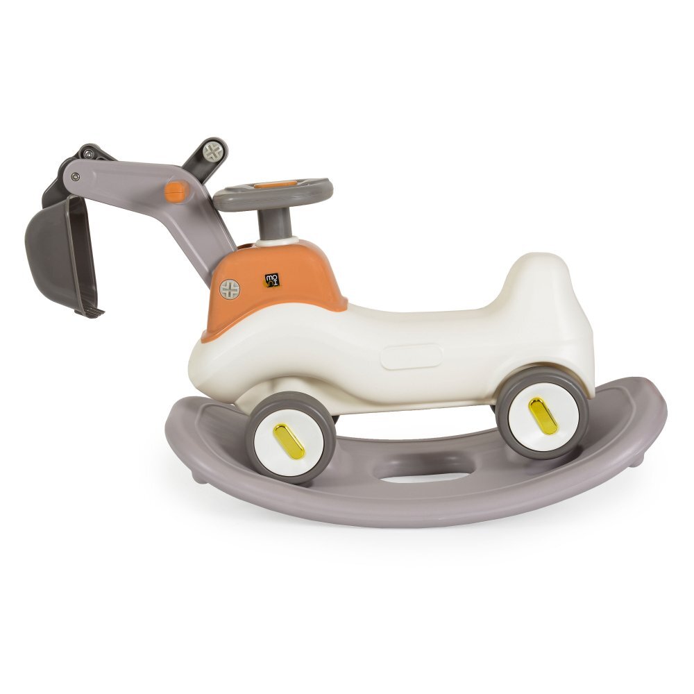 MONI Excavator Ride On fara pedale Bumpy 3in1 cu cupa mobilaVolan Functie balansoar cu baza detasabila Greutate maxim suportata 25 kg Dimensiune 70x30x53 cm