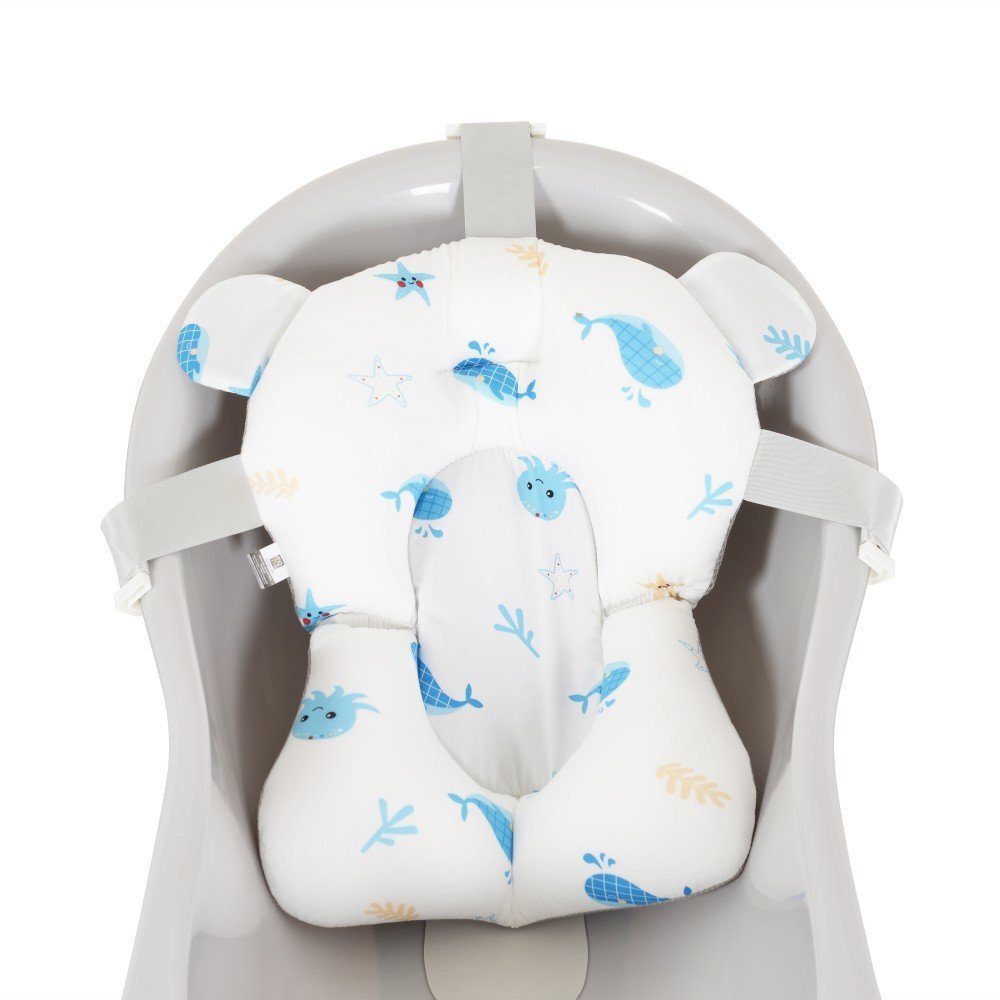 MONI Hamac pentru cadita Sea Star Whale Blue material cu uscare rapida recomandat de la nastere dimensiune 44x33 cm