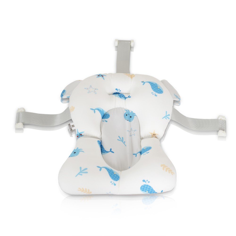 MONI Hamac pentru cadita Sea Star Whale Blue material cu uscare rapida recomandat de la nastere dimensiune 44x33 cm
