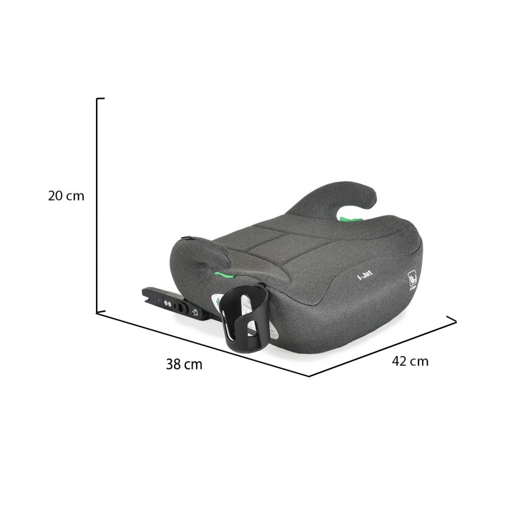 MONI Inaltator auto pentru copii 125-150cm I-Jet Gri