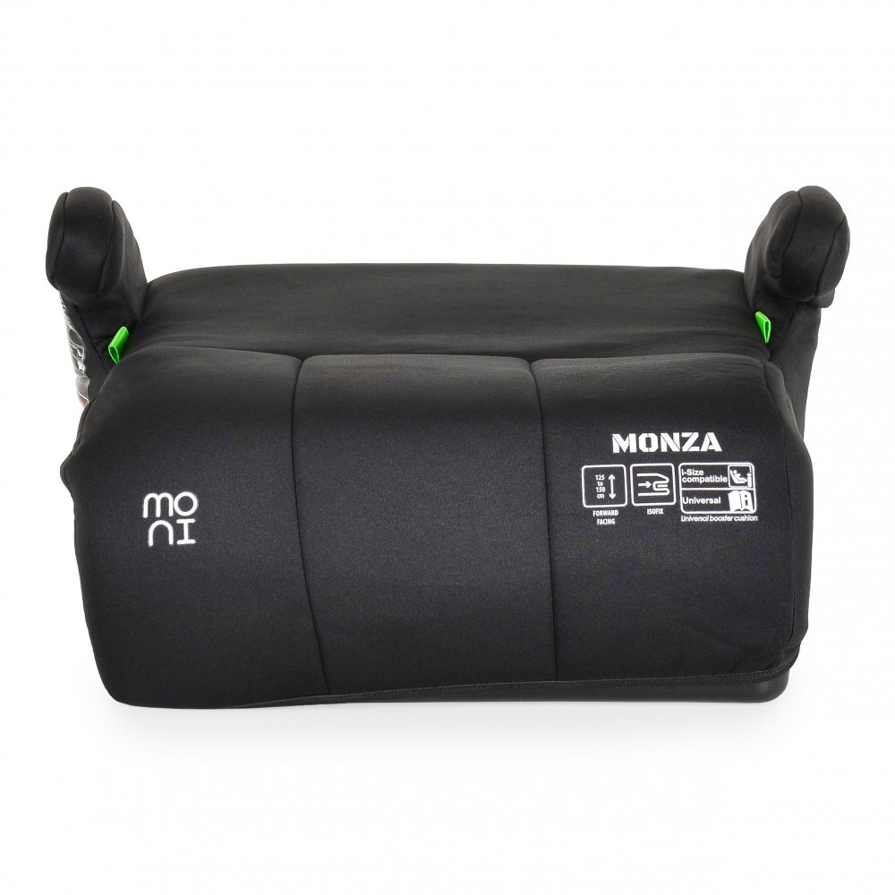 MONI Inaltator auto pentru copii Monza Basic Black 125-150 cmOmologat R129 I-Sizefixare Isofixhusa detasabila
