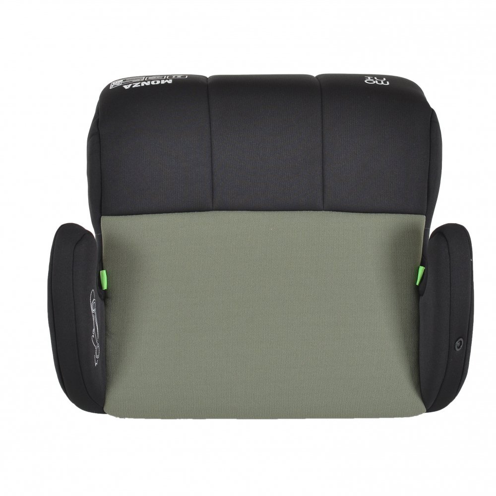 MONI Inaltator auto pentru copii Monza Green 125-150 cm cu jucarie de plus inclusaCertificare R129fixare cu isofixhusa detasabila