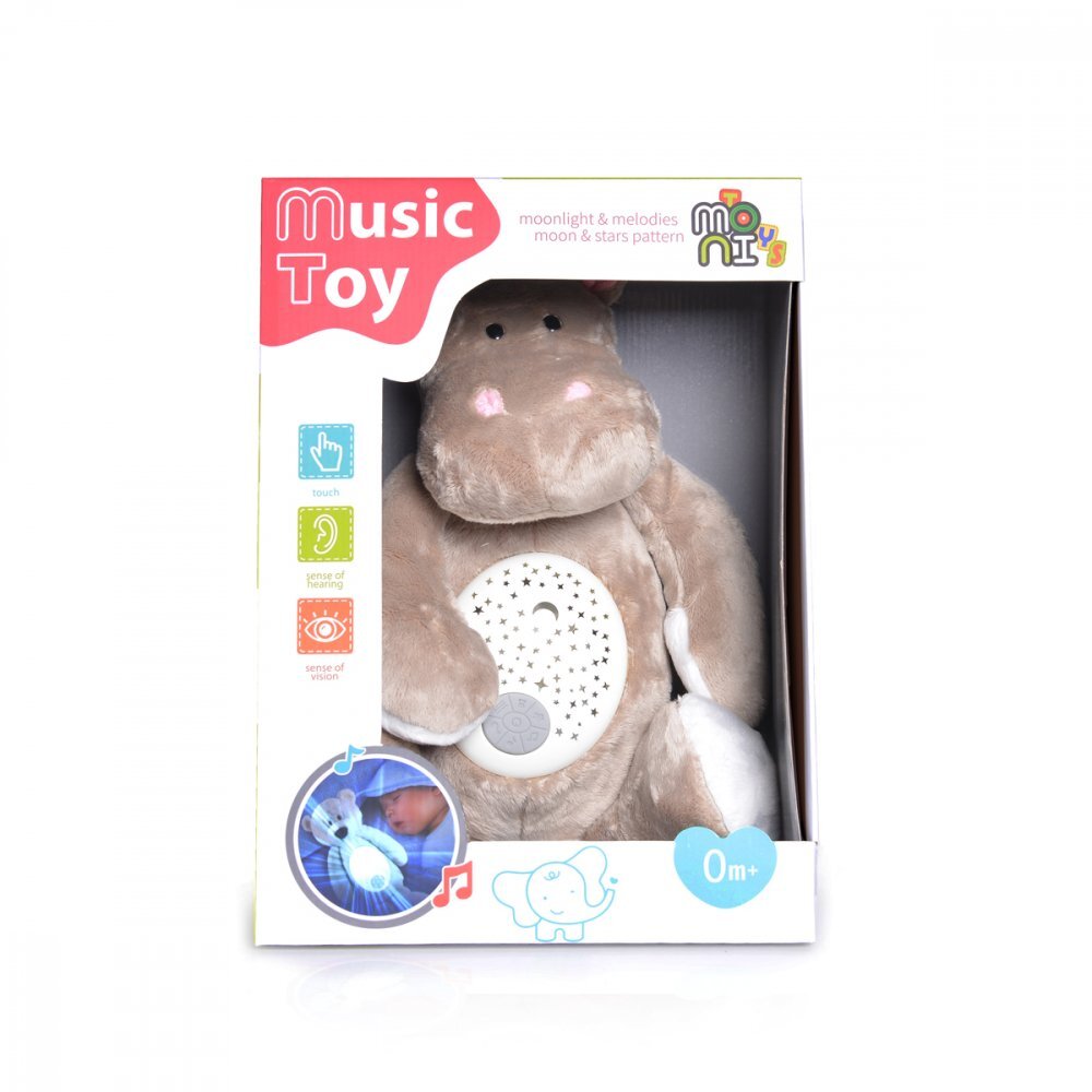 MONI Lampa de veghe cu proiectii si sunete Hippo