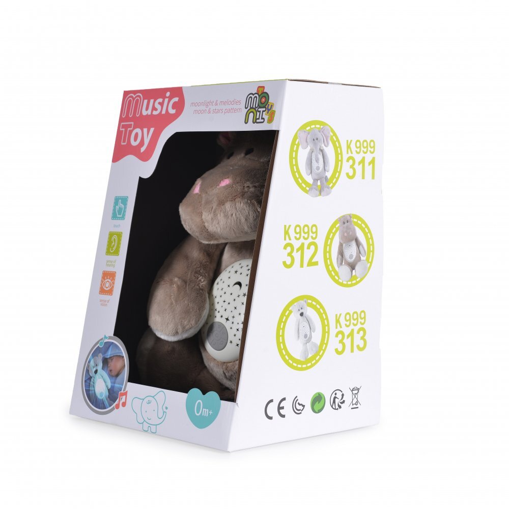 MONI Lampa de veghe cu proiectii si sunete Hippo