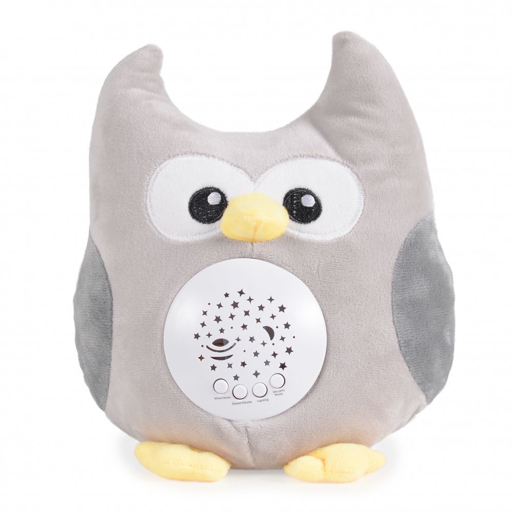 MONI Lampa de veghe din plus cu sunete albe si volum reglabil Friendly Owl