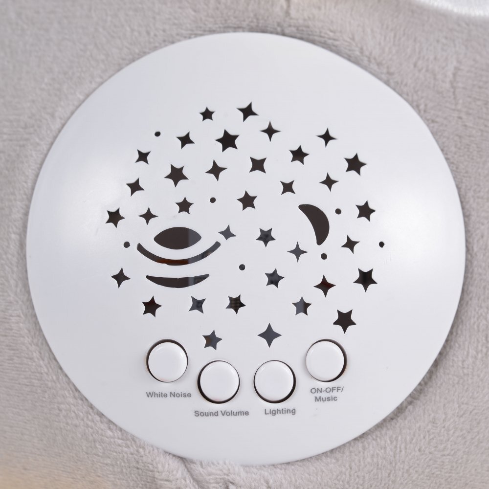 MONI Lampa de veghe din plus cu sunete albe si volum reglabil Friendly Owl