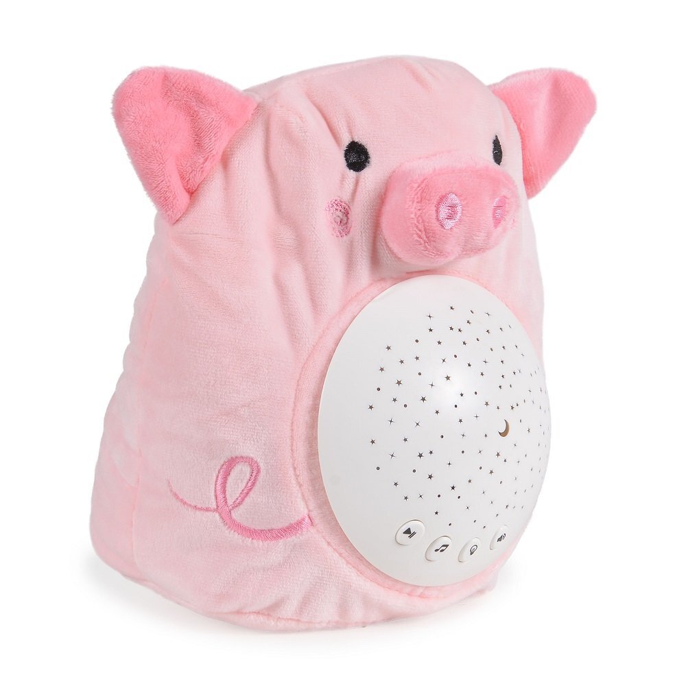 MONI Lampa de veghe din plus cu sunete si proiectii Starry Sky Piggy Pink