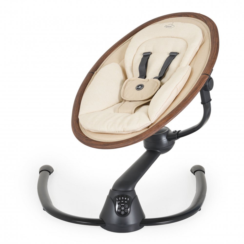 MONI Leagan electric pentru bebelusi Cangaroo cu senzor de miscare si telecomanda Cloud Premium Beige
