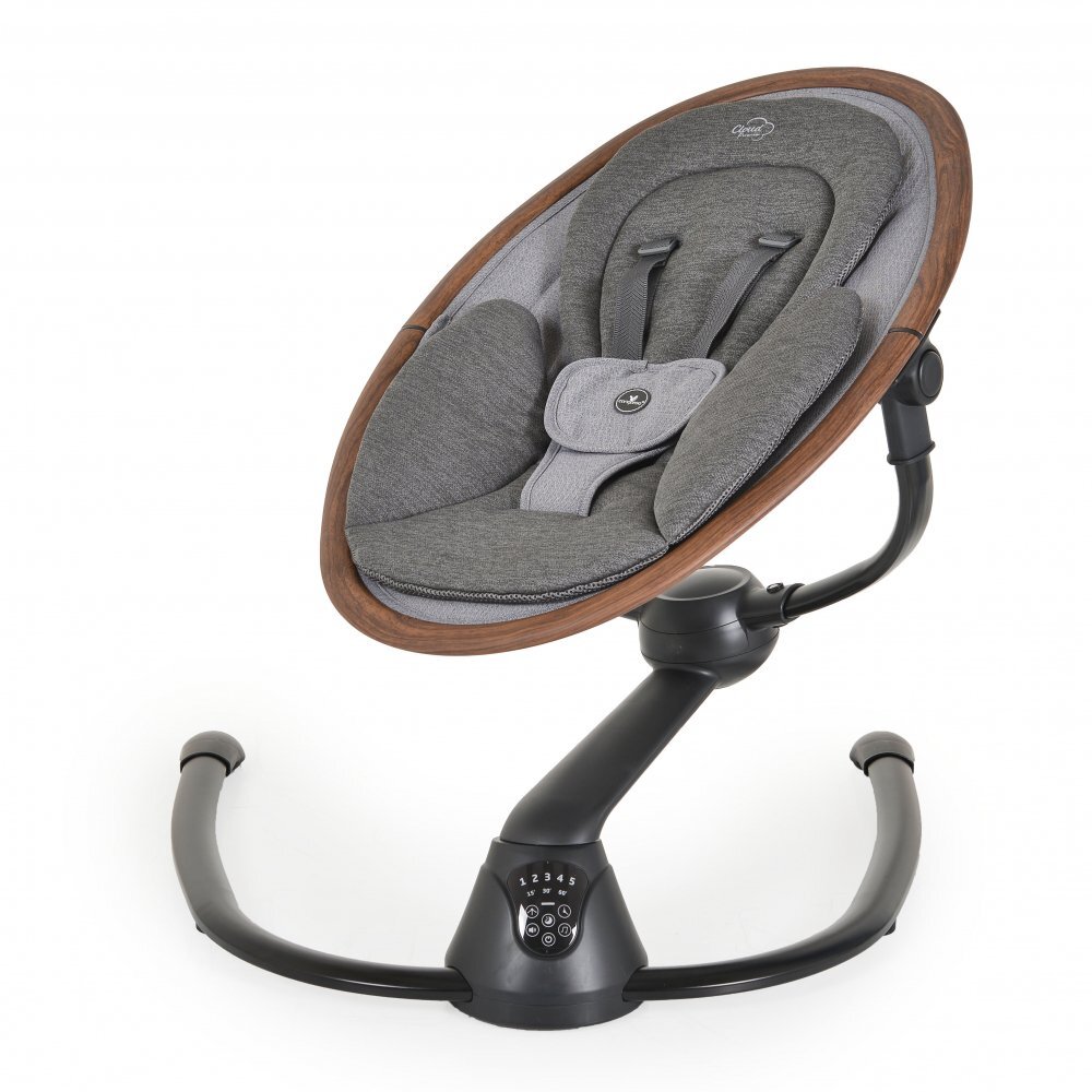 MONI Leagan electric pentru bebelusi Cangaroo cu senzor de miscare si telecomanda Cloud Premium Dark Grey