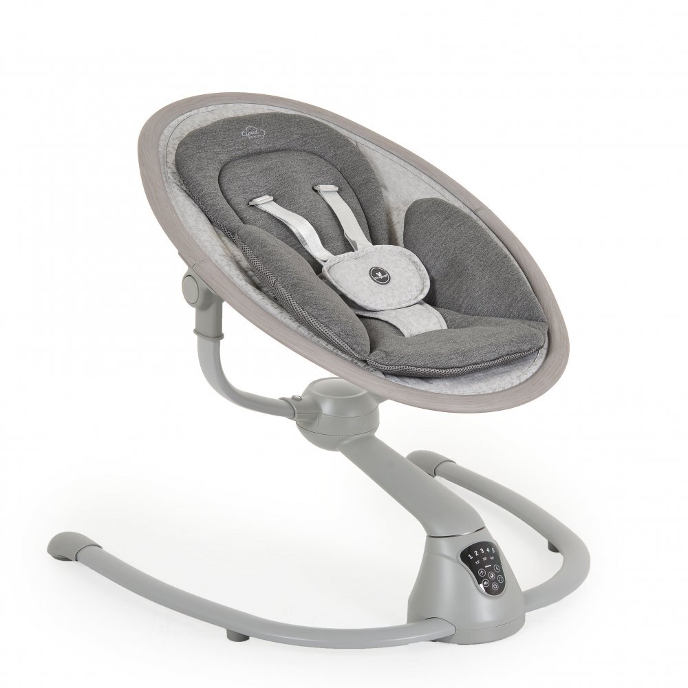 MONI Leagan electric pentru bebelusi Cangaroo cu senzor de miscare si telecomanda Cloud Premium Light Grey
