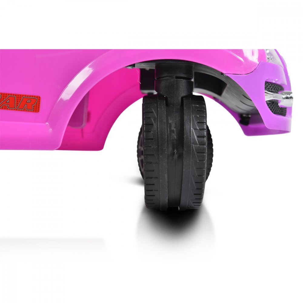 MONI Masinuta copii de impins Rider 2in1 Pink cu maner parental detasabil volan cu melodii spatiu pentru jucarii sub scaun protectie impotriva rasturnarii recomandata copiilor cu varsta peste 2 ani