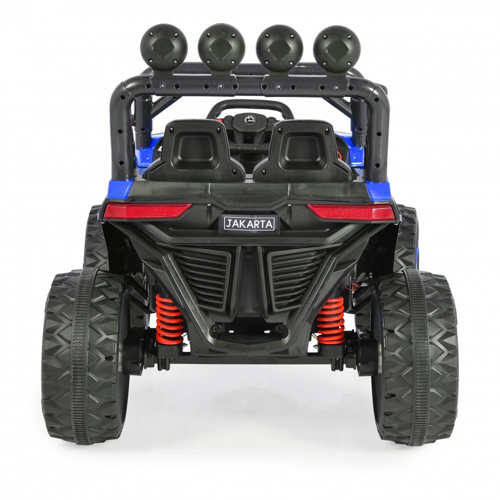 MONI Masinuta electrica pentru copii Jakarta Blue 12V 140W de teren 4x4 cu telecomanda player muzical 4 motoare deschidere usi si lumini
