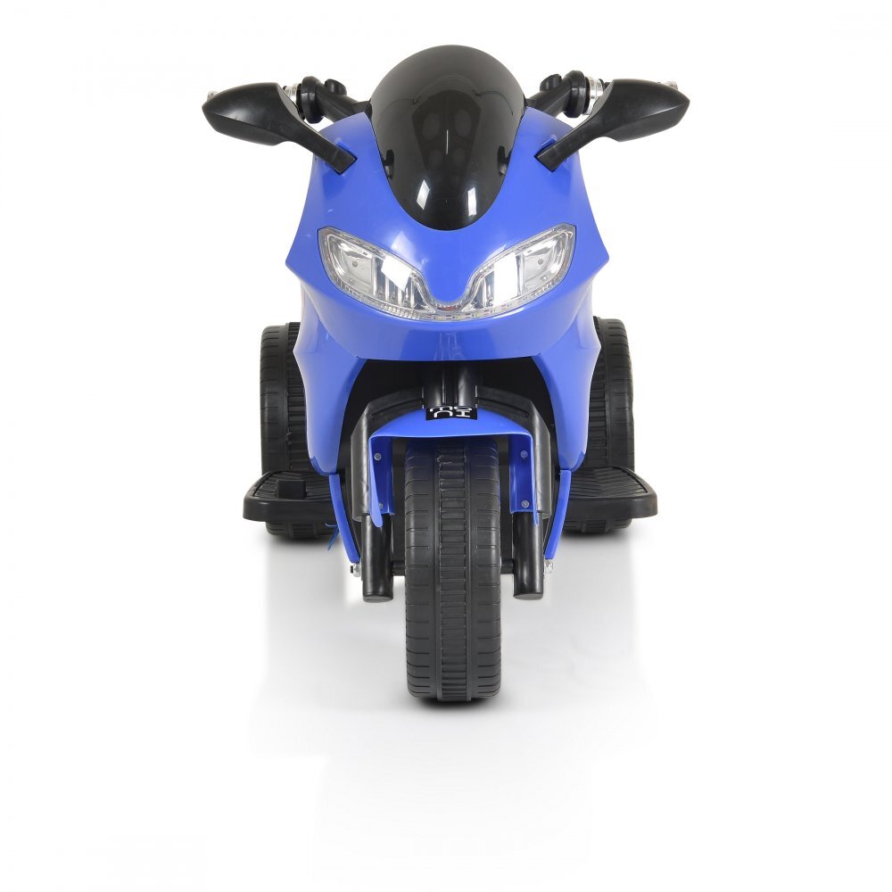 MONI Motocicleta electrica pentru copii Comet Blue 6V7AhRoti rezistenteOglinzi retrovizoareLampi frontale si lumini LEDMuzicaMufa MP3USBPornire la butonSezut ergonomic
