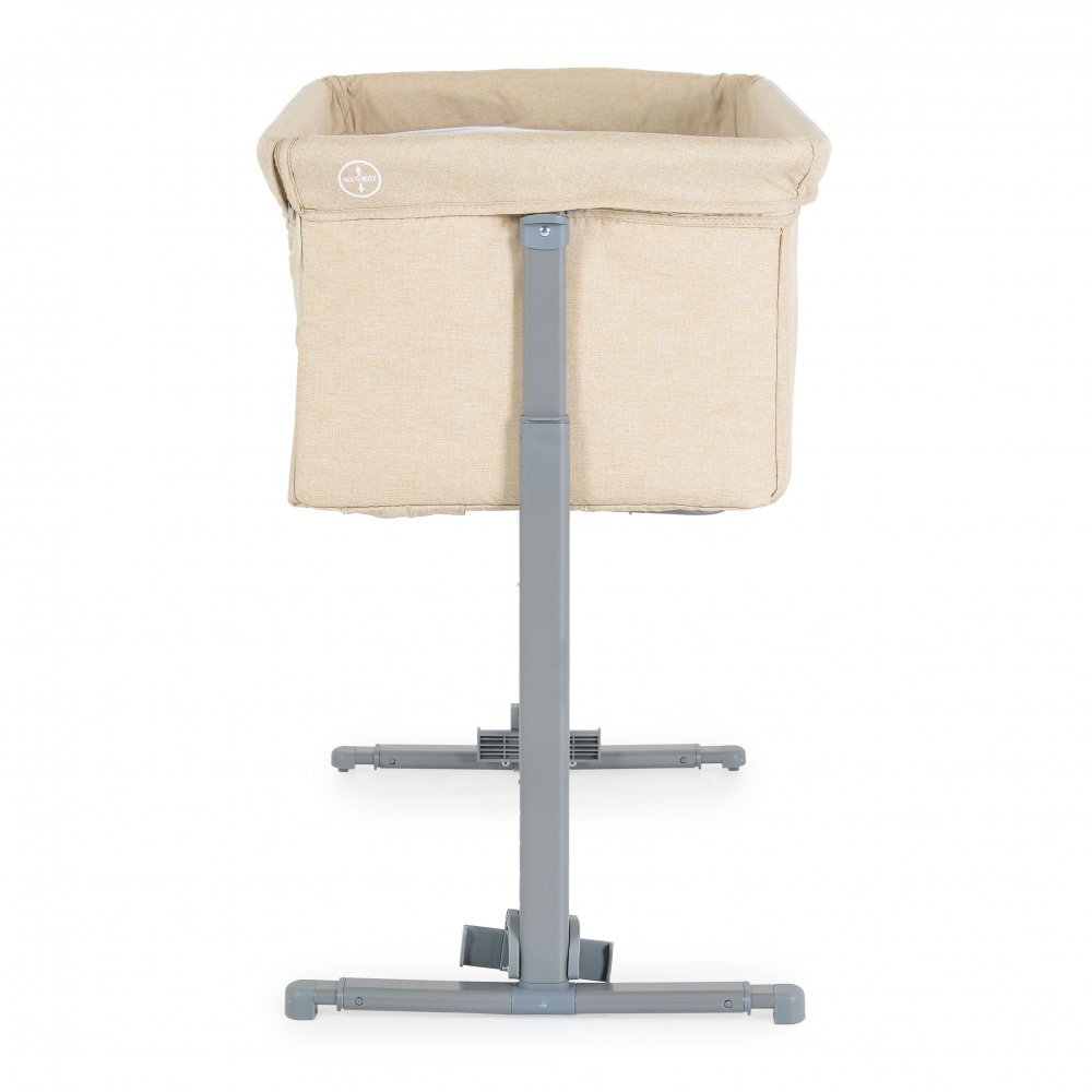 MONI Patut Co-Sleeper Mystery Beige 93x69x72-84 cm multifunctional cu laterala culisantafunctie leganarepozitie anti-reflux 5 pozitii de reglare a inaltimiisaltea si geanta transport incluse