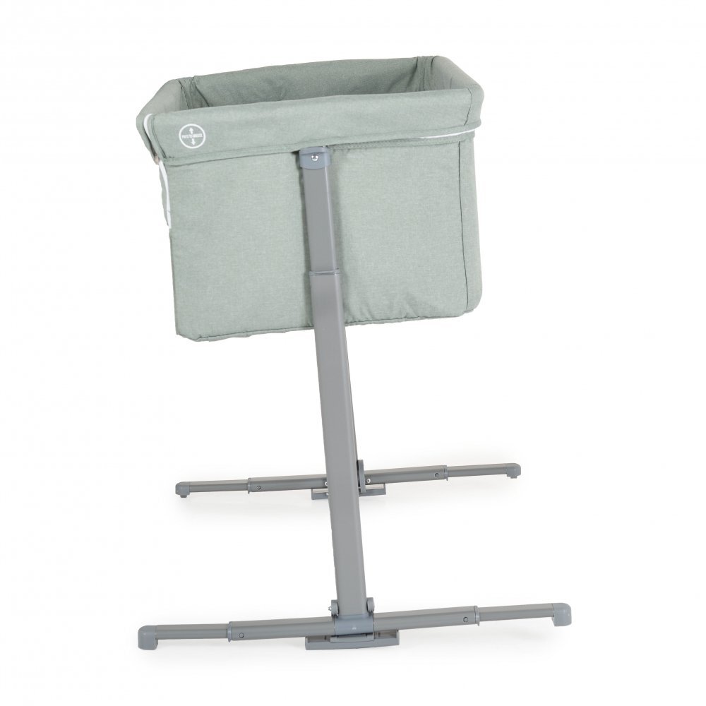 MONI Patut Co-Sleeper Mystery Green 93x69x72-84 cm multifunctional cu laterala culisantafunctie leganarepozitie anti-reflux 5 pozitii de reglare a inaltimiisaltea si geanta transport incluse