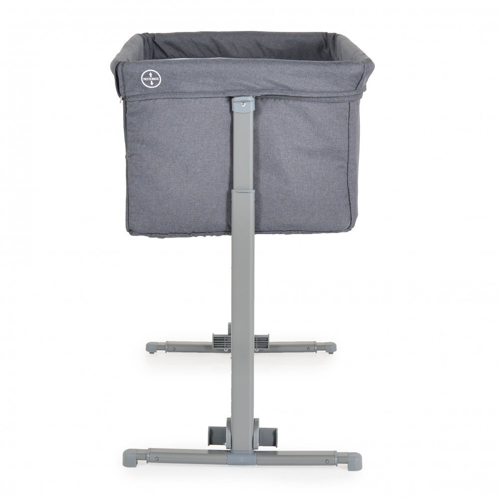 MONI Patut Co-Sleeper Mystery Grey 93x69x72-84 cm multifunctional cu laterala culisantafunctie leganarepozitie anti-reflux 5 pozitii de reglare a inaltimiisaltea si geanta transport incluse