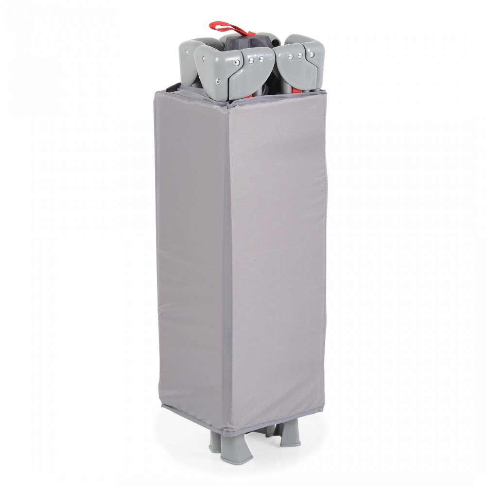 MONI Patut pliabil copii cu laterala culisanta Next level Grey3 variante de folosire2 nivelesaltea pliabila inclusacurea fixare la patul parintilorlaterale din plasa pentru ventilatiegeanta transport125x65x74cm