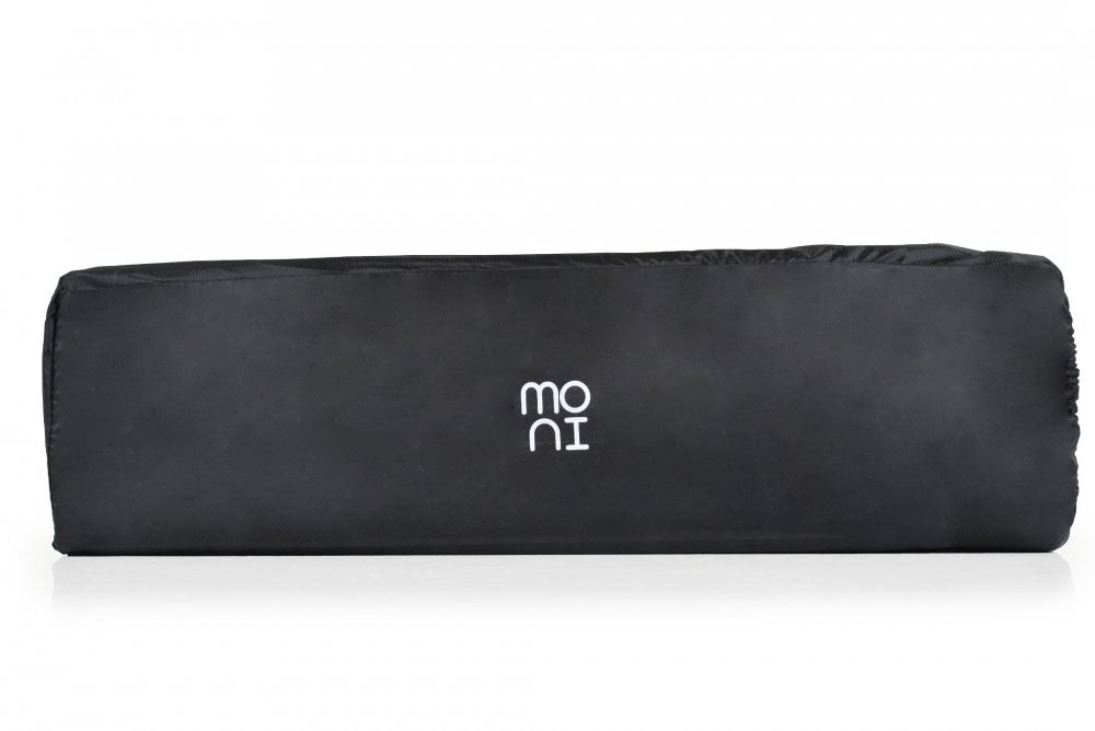 MONI Patut pliabil copii cu laterala culisanta Next level Grey3 variante de folosire2 nivelesaltea pliabila inclusacurea fixare la patul parintilorlaterale din plasa pentru ventilatiegeanta transport125x65x74cm