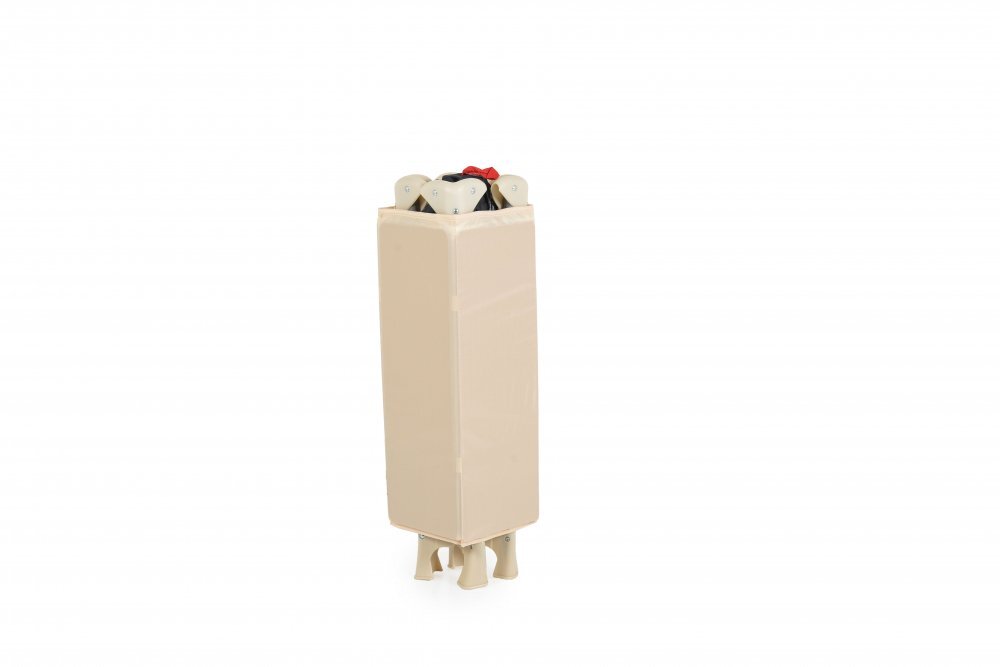 MONI Patut pliabil de calatorie Solo Beige cu un nivelpliere compactasaltea pliabila si geanta transport incluselaterale cu plasa de ventilatieusa de acces cu fermoarideal pentru calatorii sau vizite la bunici