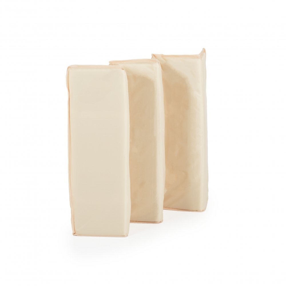 MONI Patut pliabil de calatorie Solo Beige cu un nivelpliere compactasaltea pliabila si geanta transport incluselaterale cu plasa de ventilatieusa de acces cu fermoarideal pentru calatorii sau vizite la bunici