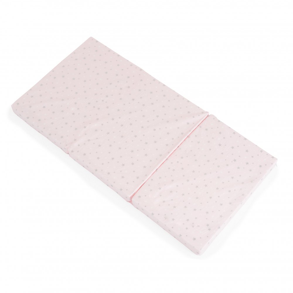 MONI Saltea pliabila pentru copii Mirage Pink 120x60x6 cmhusa din bumbacmiez din spuma poliuretanica de inalta calitatepliere compactahusa detasabila cu fermoar