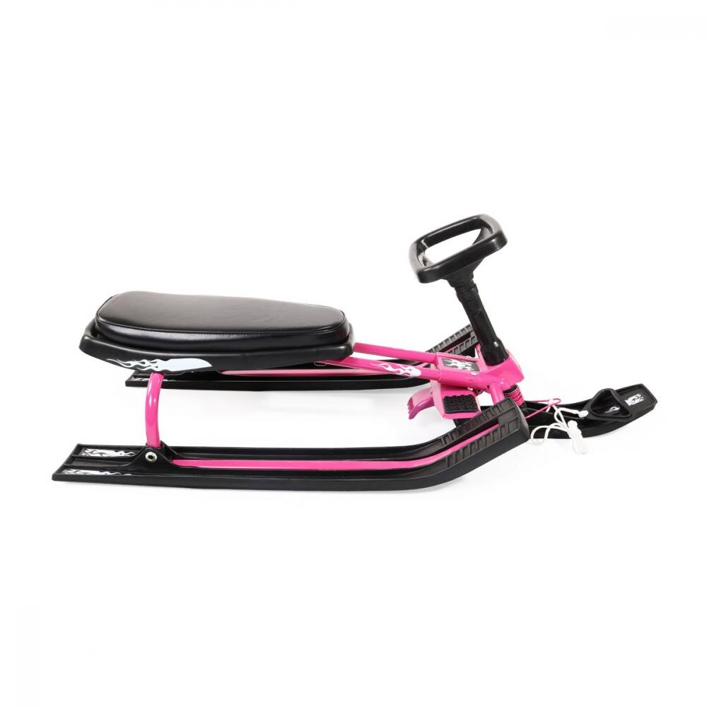 MONI Saniuta cu volan pentru copii Snowy Pink